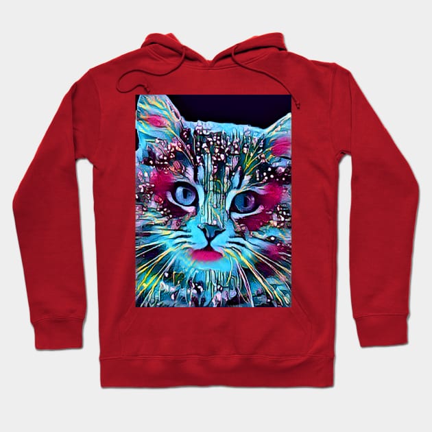 Blue Cat Treasure Hoodie by PersianFMts